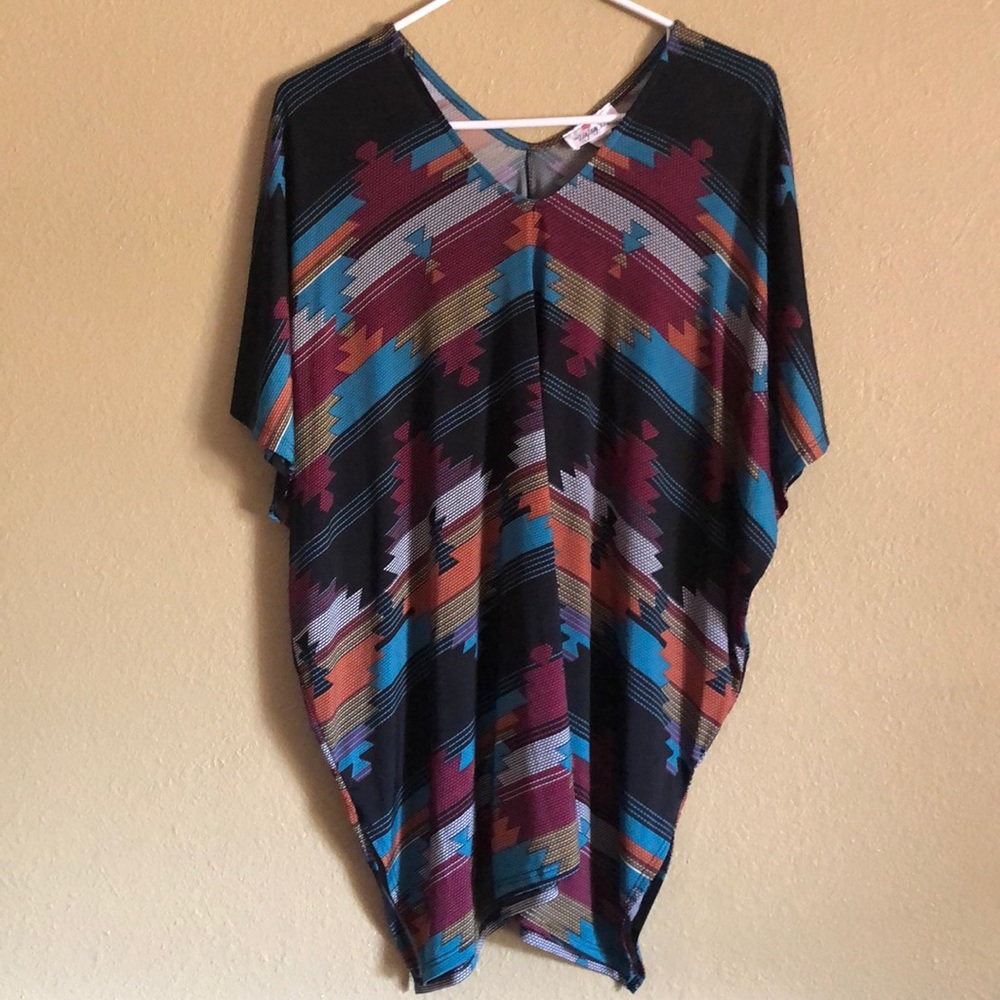 Southwestern print pullover tunic